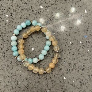 🧡5/$25🧡Blue and Yellow Beaded Bracelets